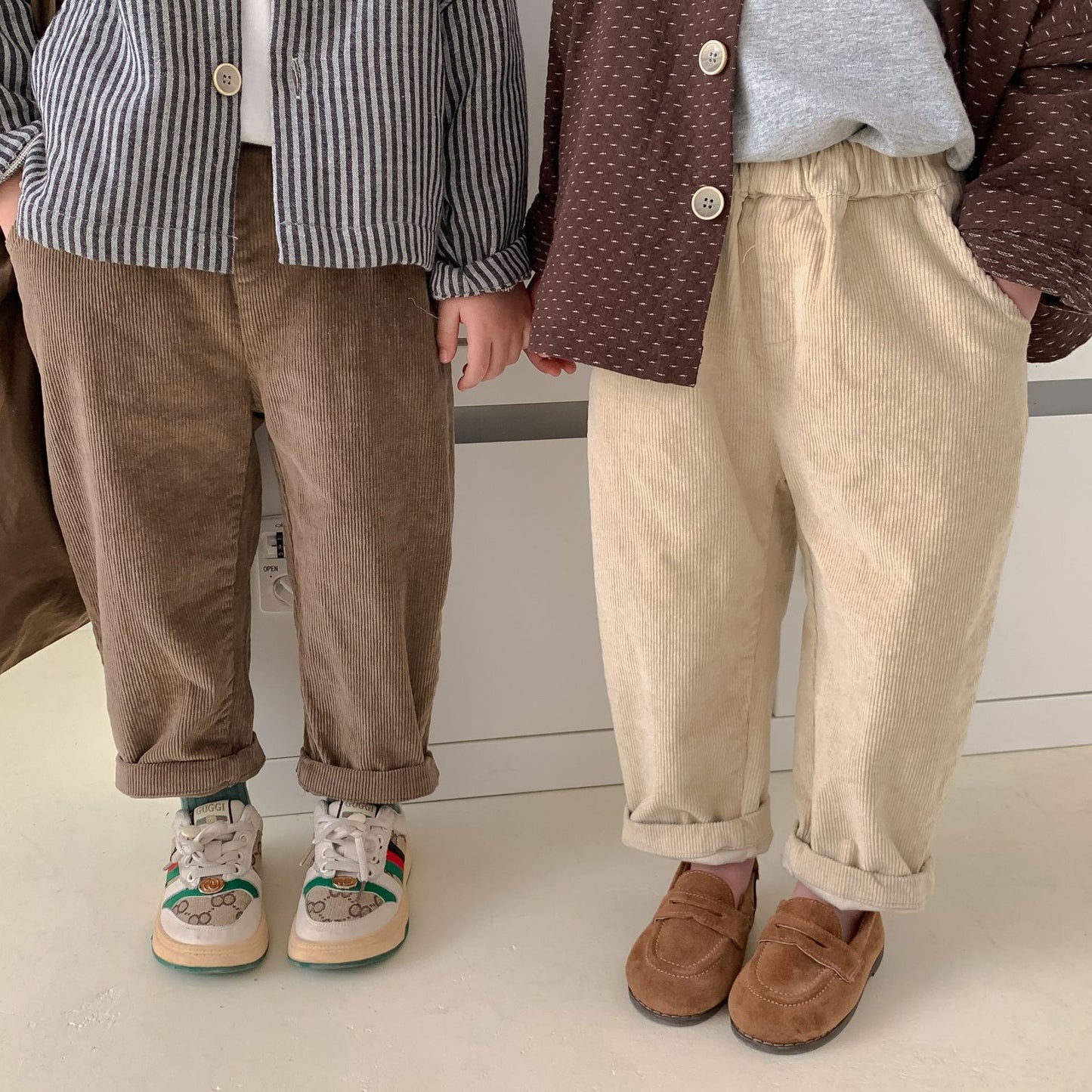 Boys Corduroy Pants -Coffee