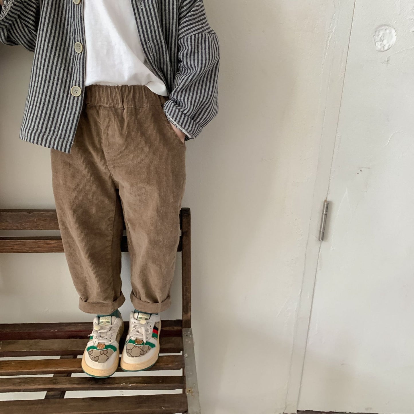 Boys Corduroy Pants -Beige