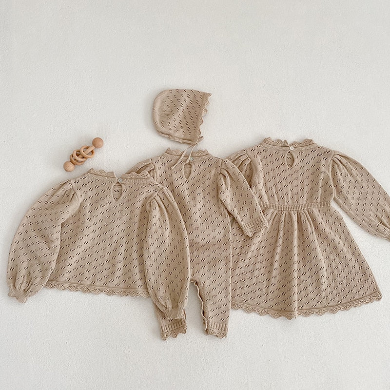 Girls Knit Dress -Sibling Set