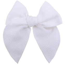 Corduroy Fable Bow Hair Clip-Blush