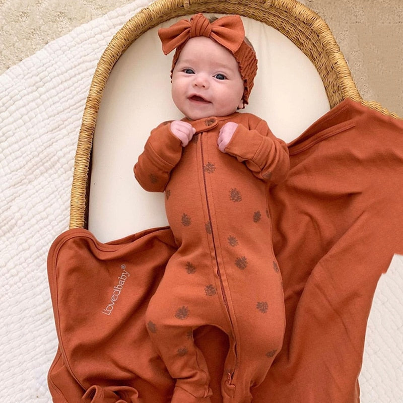 Newborn Baby Footie - Autumn