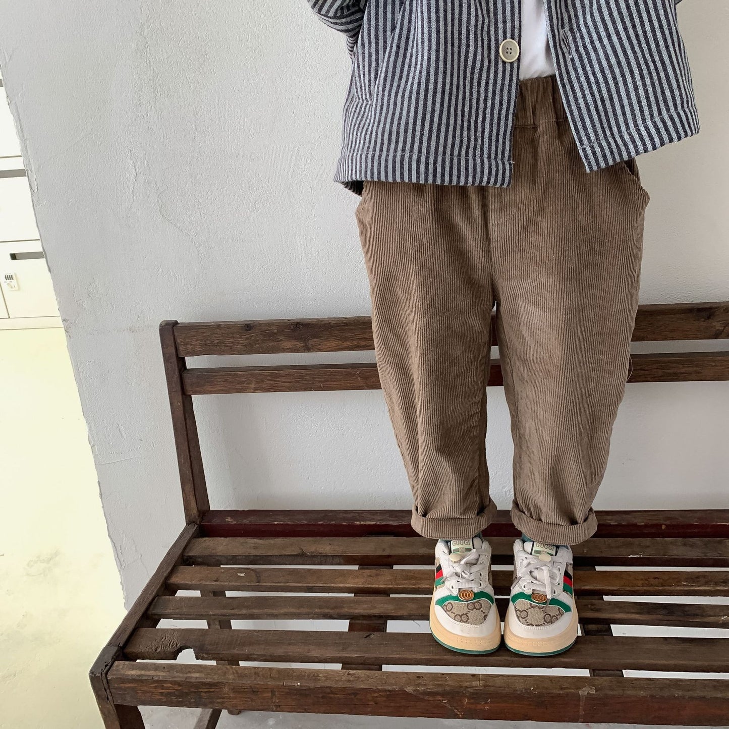 Boys Corduroy Pants -Coffee