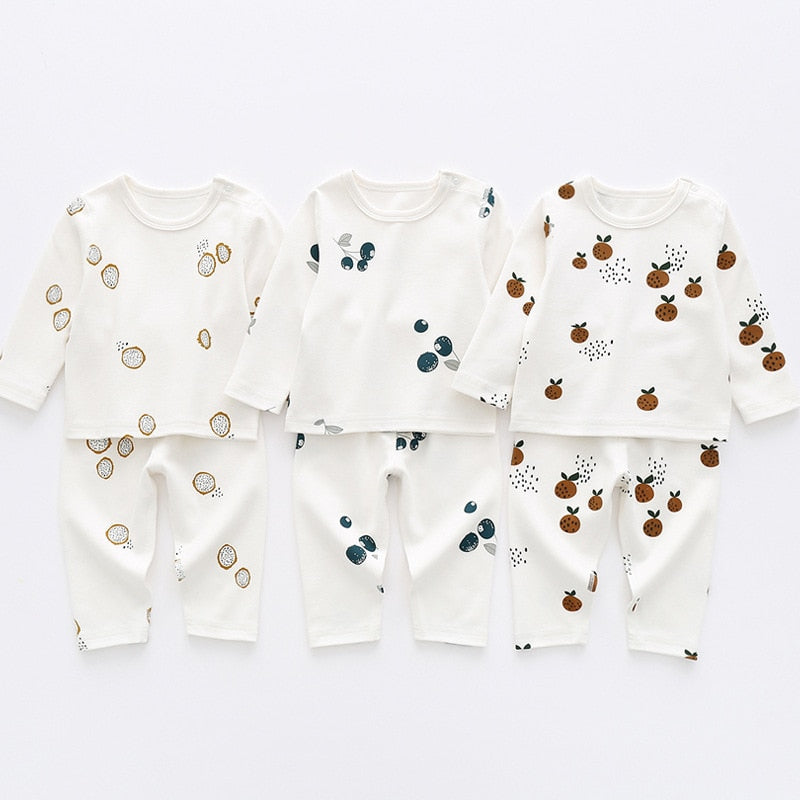 Infant Unisex Cotton Sleep Set-Dragon Fruit