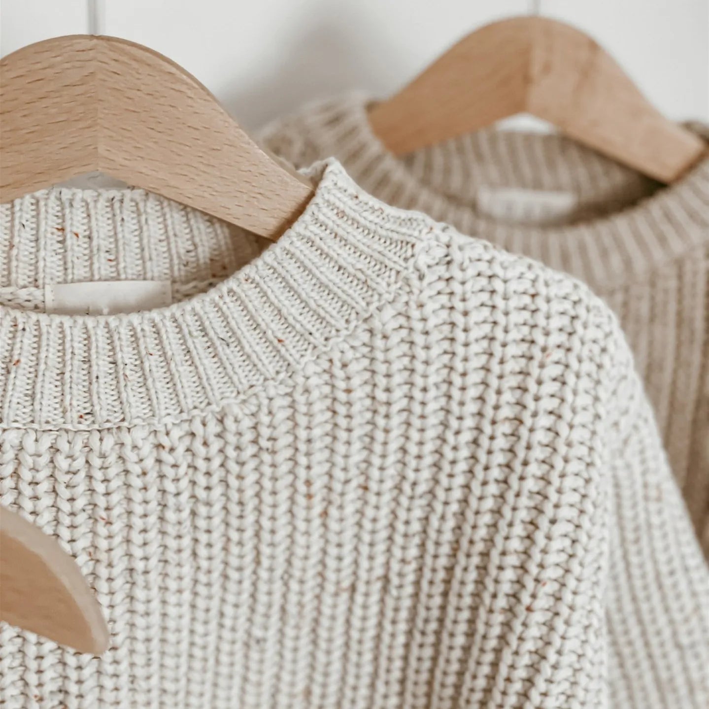 Chunky Knit Oversized Sweater - Vanilla